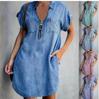 Liberty | Women's Zip Pockets Dress – Casual Dress