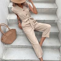Lisette | Women's Tailored Pockets Jumpsuit