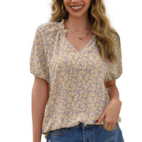 Lisveth | Women's Ruffle Detail Floral Blouse