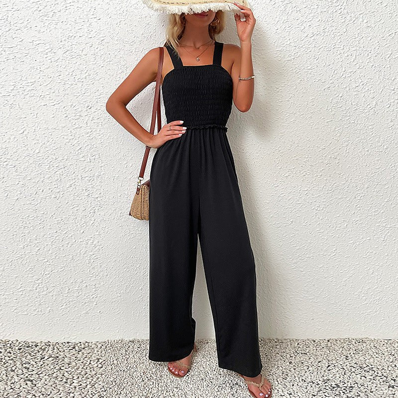 Livia | Women's Wide Leg Top in Black
