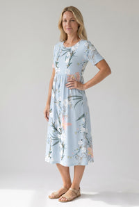 Lorena | Women's Printed Floral Midi Dress