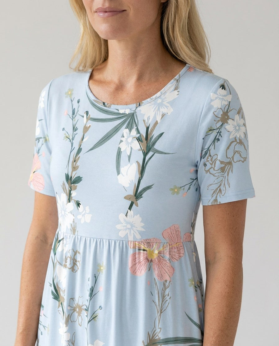 Lorena | Women's Printed Floral Midi Dress