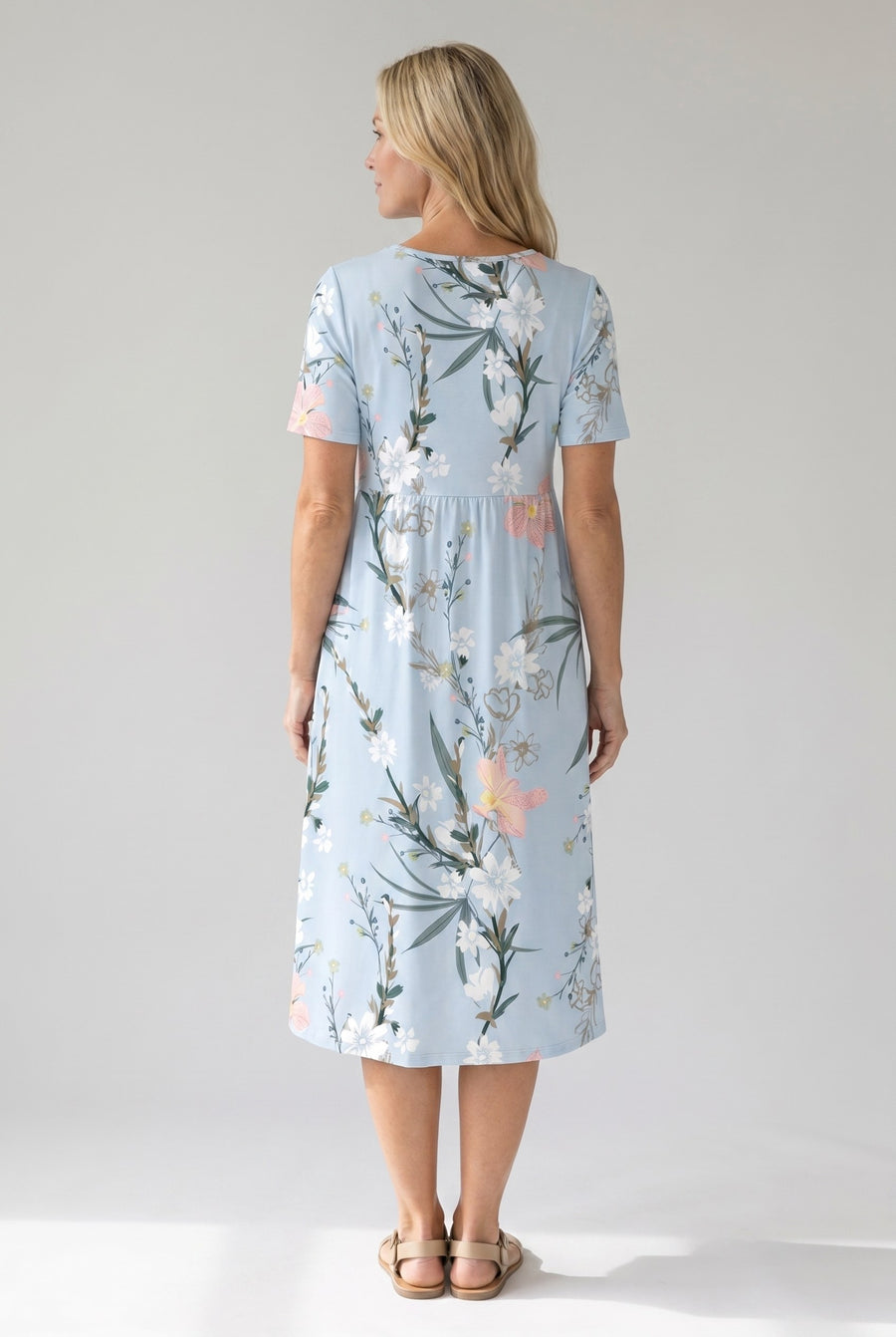 Lorena | Women's Printed Floral Midi Dress