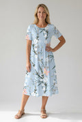 Lorena | Women's Printed Floral Midi Dress