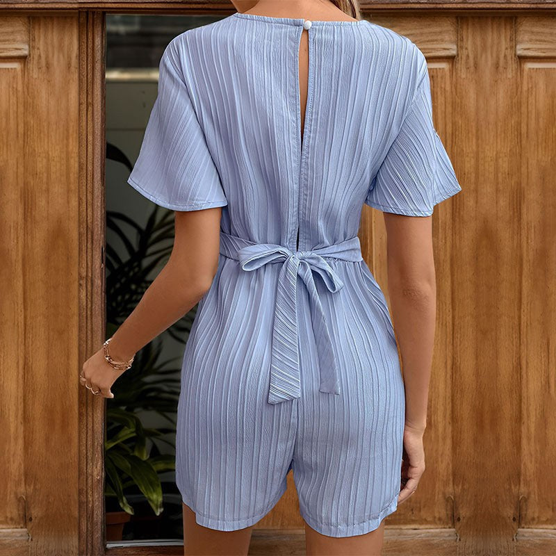 Lorena | Women's Voluminous Jumpsuit in Blue