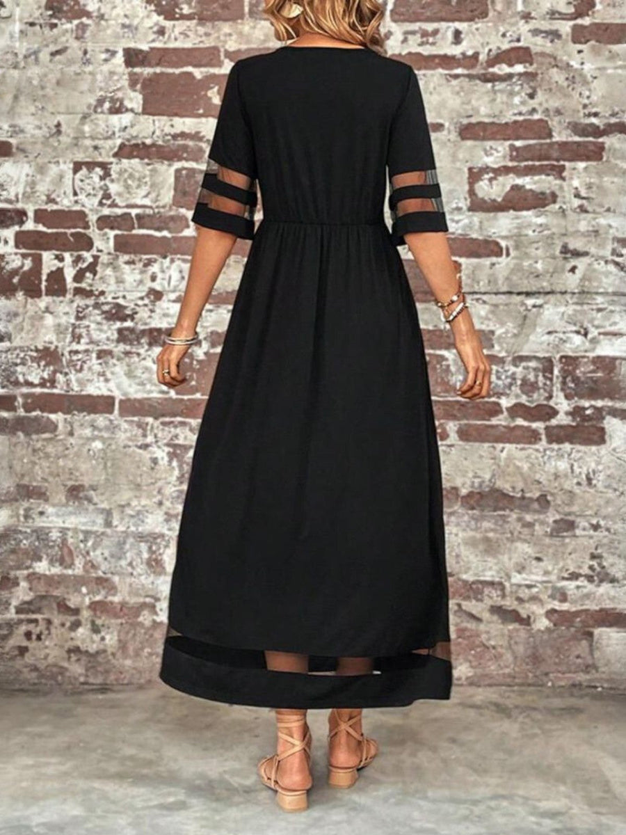 Louisa | Women's Round Neck Maxi Dress
