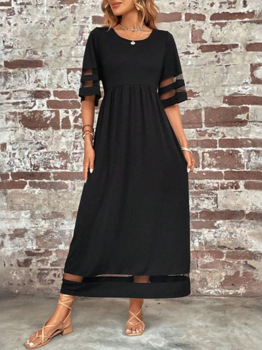 Louisa | Women's Round Neck Maxi Dress
