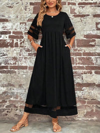 Louisa | Women's Round Neck Maxi Dress