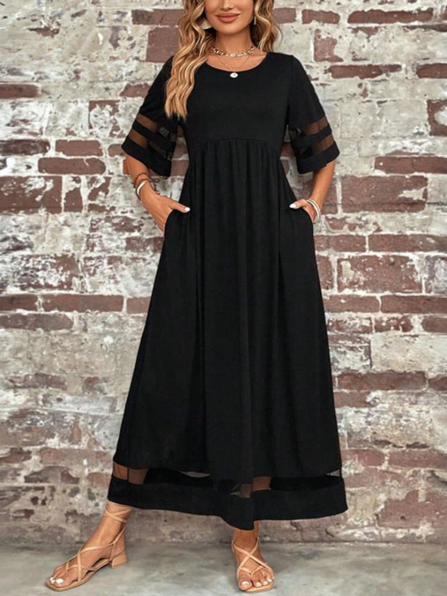 Louisa | Women's Round Neck Maxi Dress