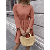 Lucilla | Women's Belted Dress – Casual Dress in Pink