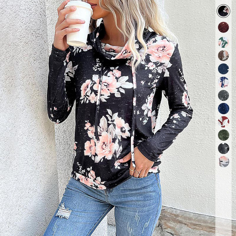 Lucinda | Women's Hooded Floral Modern Hoodie
