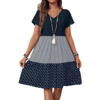 Lucinda | Women's V-Neck Fashionable Dress – Casual Dress