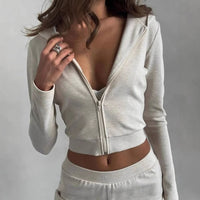 Lucretia | Women's High Waist Fleece Elegant Two-Piece Set