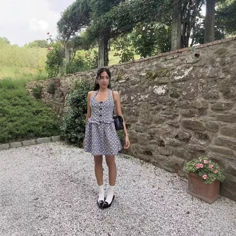 Ludivine | Women's Floral Dress in Black