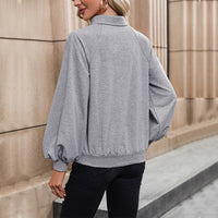 Ludovika | Women's Textured Button-Front Sweatshirt