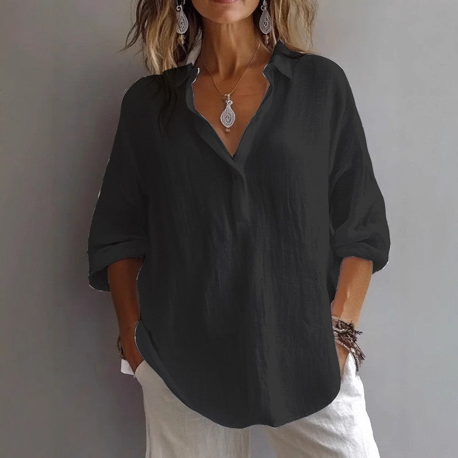 Luitgard | Women's Lightweight Blouse in Black