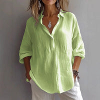 Luitgard | Women's Lightweight Blouse in Green