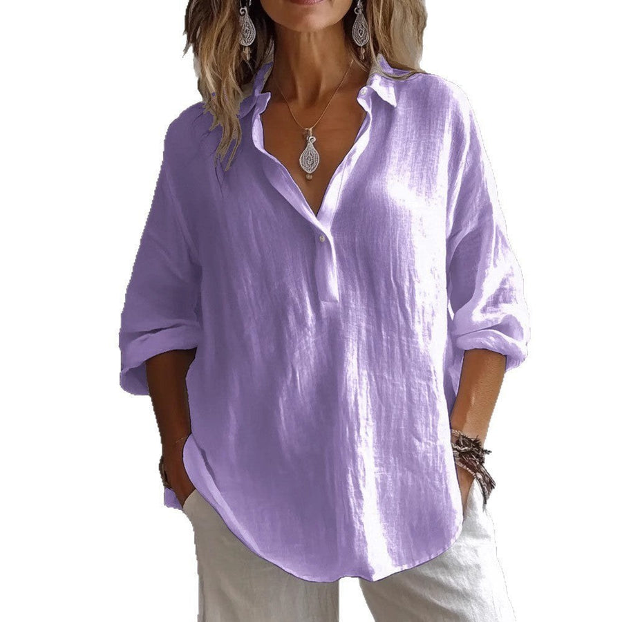 Luitgard | Women's Lightweight Blouse in Purple