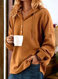 Lumi | Women's Button-Front Hooded Hoodie