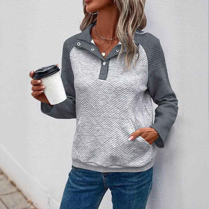 Lysandra | Women's Textured Pockets Hooded Hoodie