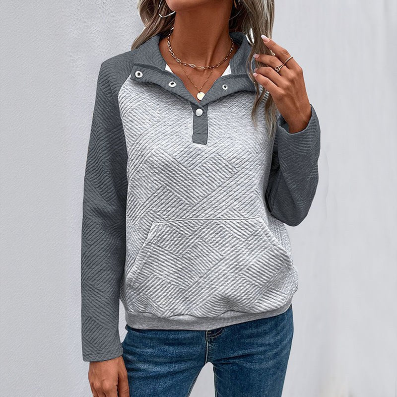 Lysandra | Women's Textured Pockets Hooded Hoodie