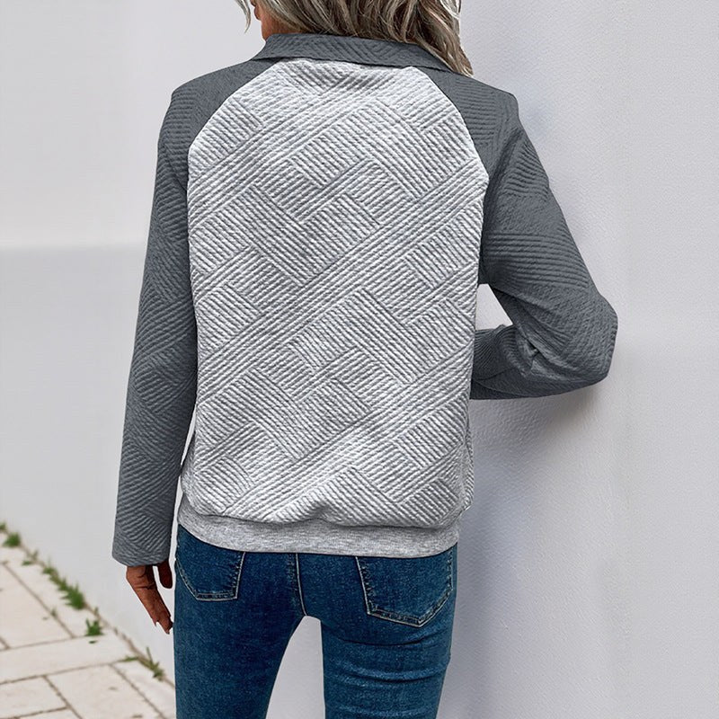 Lysandra | Women's Textured Pockets Hooded Hoodie