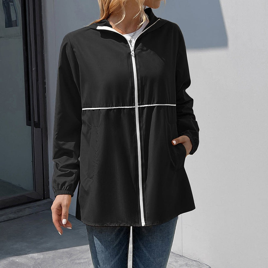 Lysbeth | Women's Pockets Lightweight Hooded Jacket