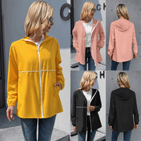Lysbeth | Women's Pockets Lightweight Hooded Jacket