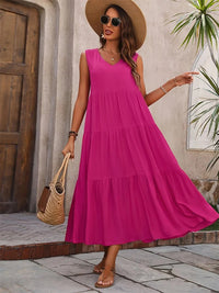 Madeleine | Women's Sleeveless V-Neck Maxi Dress