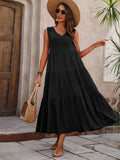 Madeleine | Women's Sleeveless V-Neck Maxi Dress
