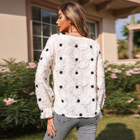 Madelon | Women's Textured Blouse in Apricot