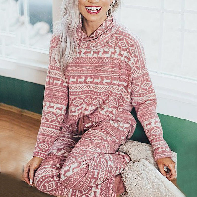 Maeve | Women's Fleece Two-Piece Set in Pink