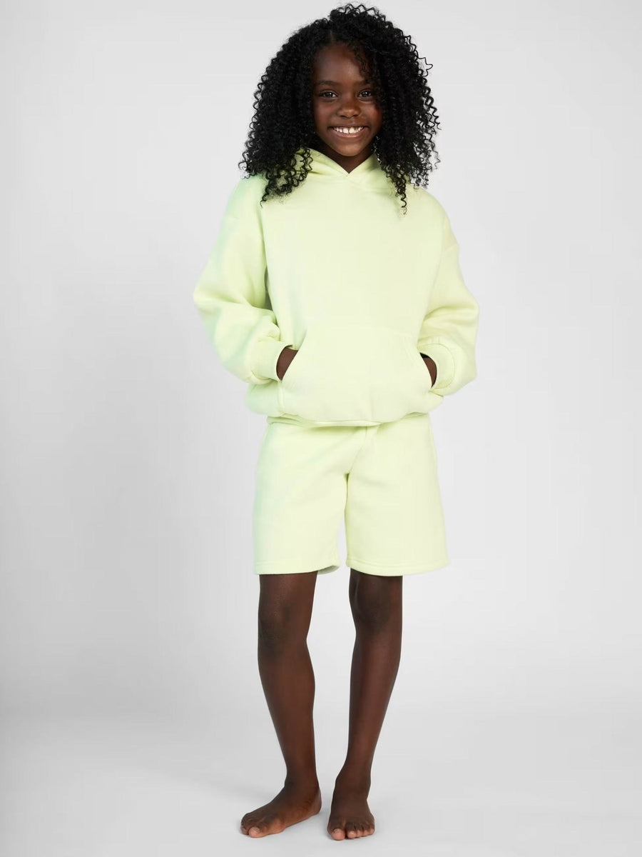 Magnolia | Women's Pockets Hooded Fleece Soft Hoodie in Light Green