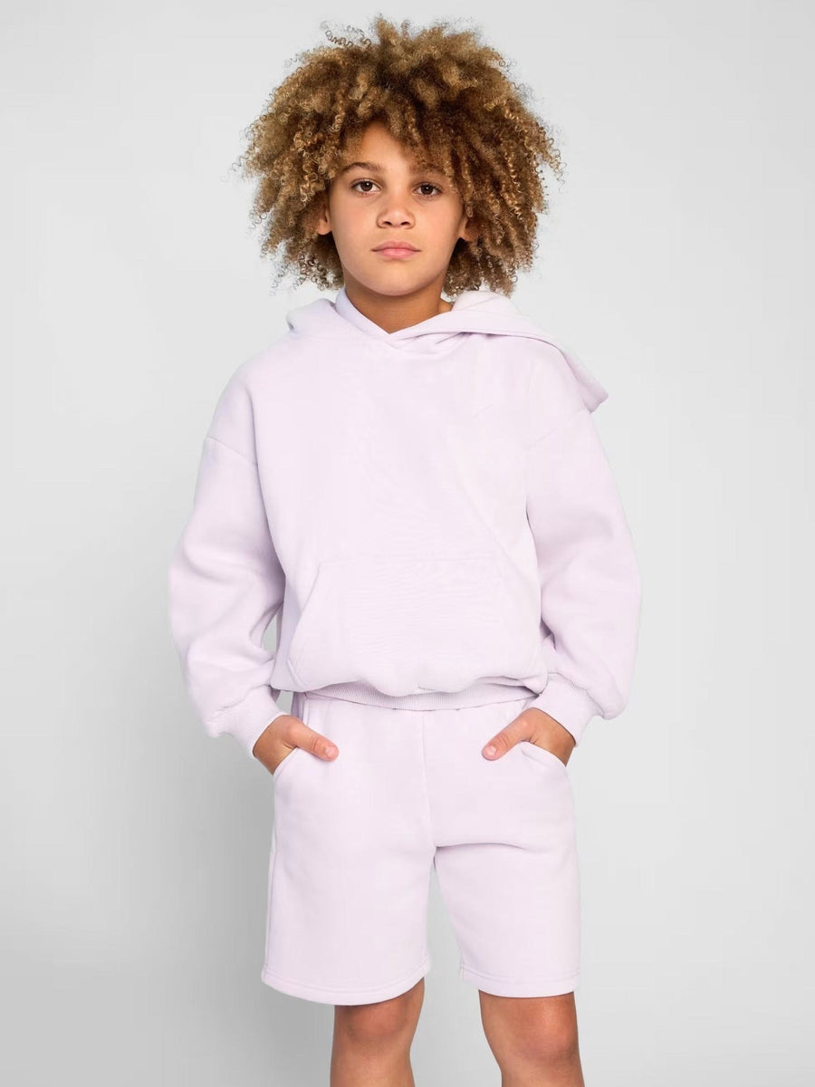 Magnolia | Women's Pockets Hooded Fleece Soft Hoodie in Light Purple
