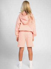 Magnolia | Women's Pockets Hooded Fleece Soft Hoodie in Peach
