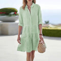 Maia | Women's Striped Button Front Mini Dress