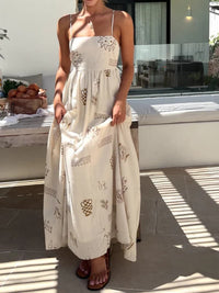 Maialen | Women's Open Back Maxi Sundress