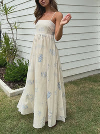 Maialen | Women's Open Back Maxi Sundress