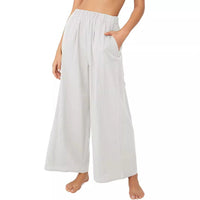 Maialena | Women's Elastic Waist Pockets Lightweight Pants – Dress Pants
