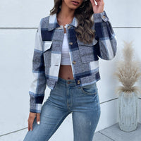 Maisie | Women's Pockets Jacket in Dark Blue