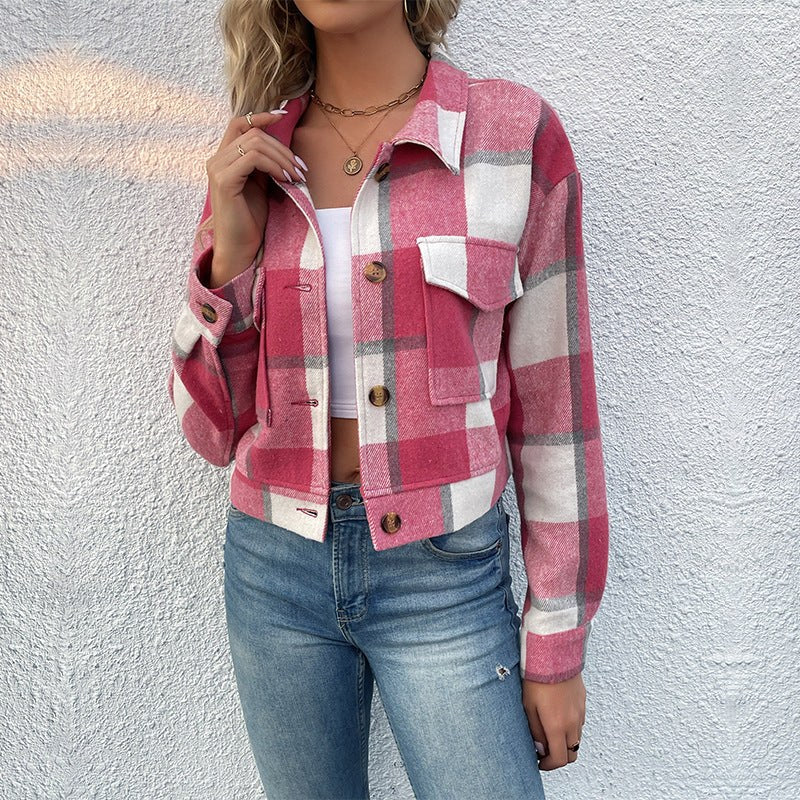Maisie | Women's Pockets Jacket in Magenta