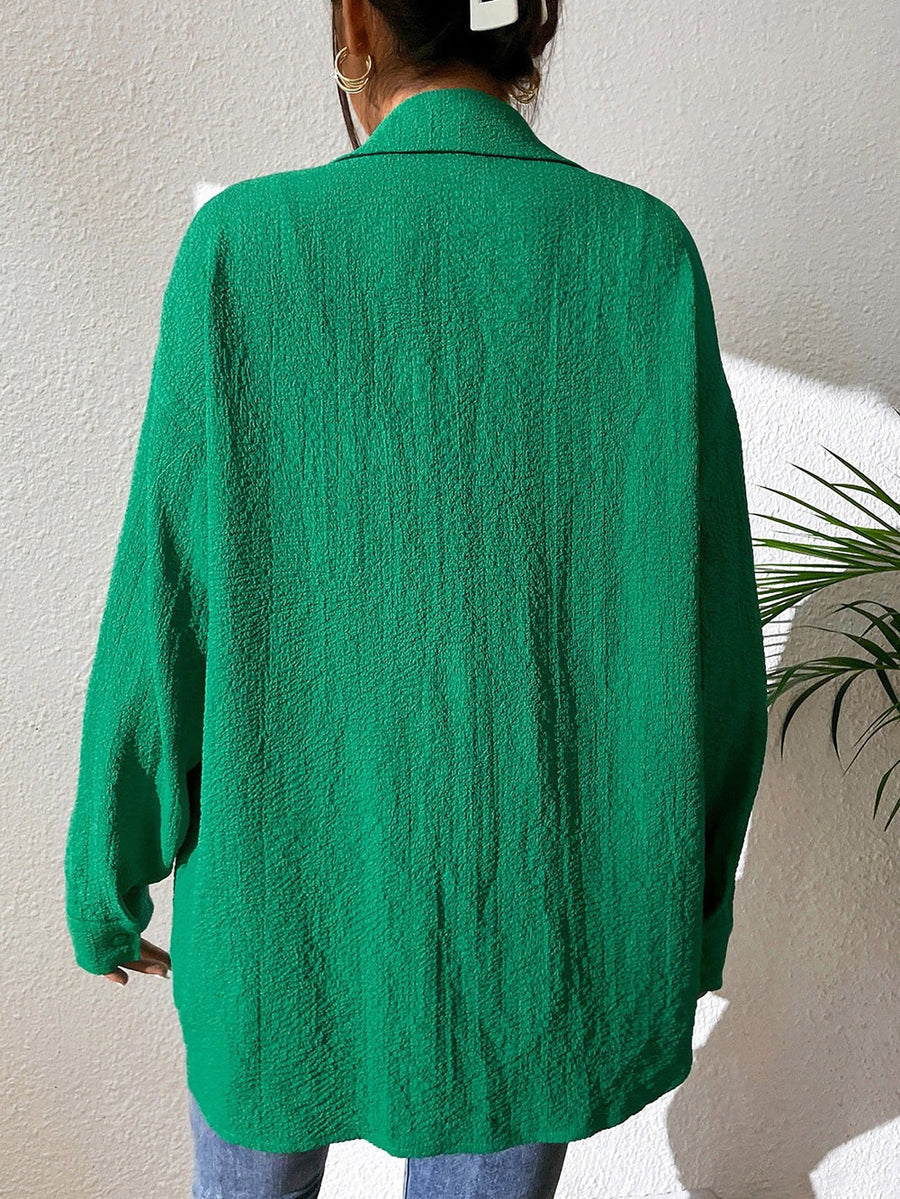 Maitena | Women's Textured Lightweight Casual Shirt in Green