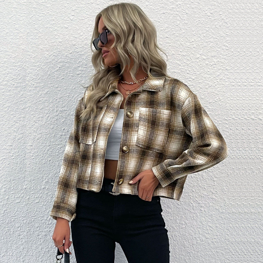 Malou | Women's Pockets Jacket in Khaki