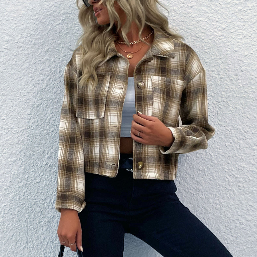 Malou | Women's Pockets Jacket in Khaki