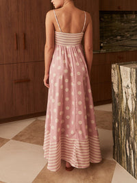 Malvina | Women's Polka Dot Maxi Sundress