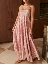 Malvina | Women's Polka Dot Maxi Sundress