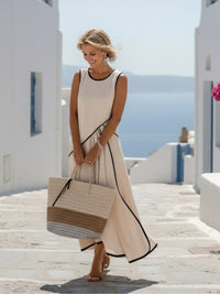 Margarethe | Women's Sleeveless Round Neck Maxi Sundress