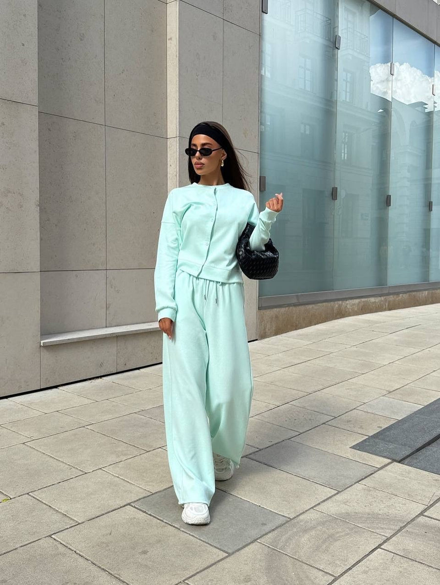 Margarethe | Women's Top in Cyan