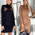 Margaux | Women's Bodycon Long Sleeve Knit Dress