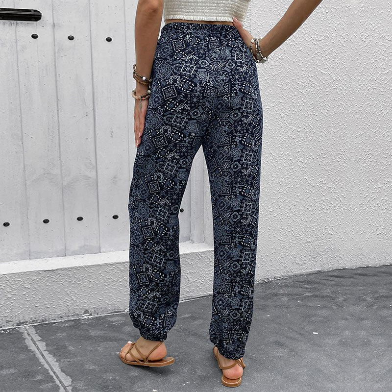 Margherita | Women's Elastic Waist Pockets Pants – Dress Pants